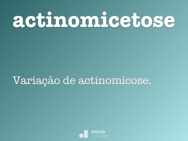 actinomicetose