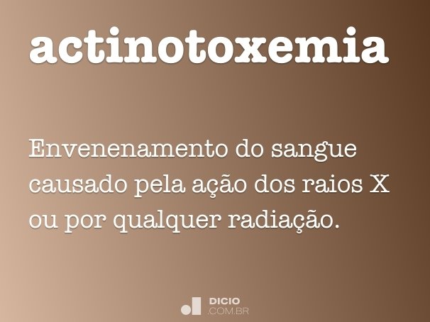actinotoxemia