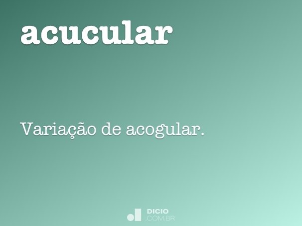 acucular