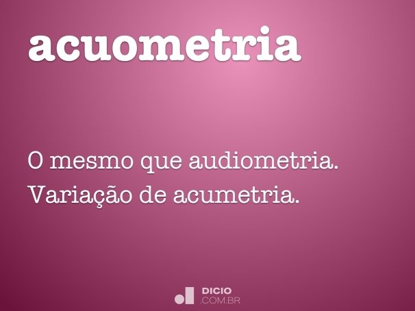 acuometria