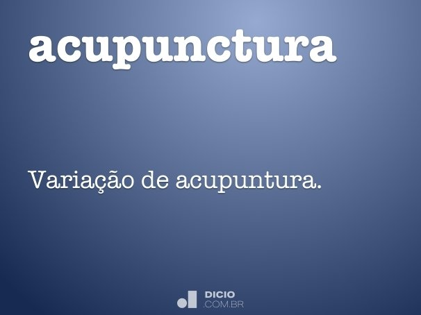 acupunctura