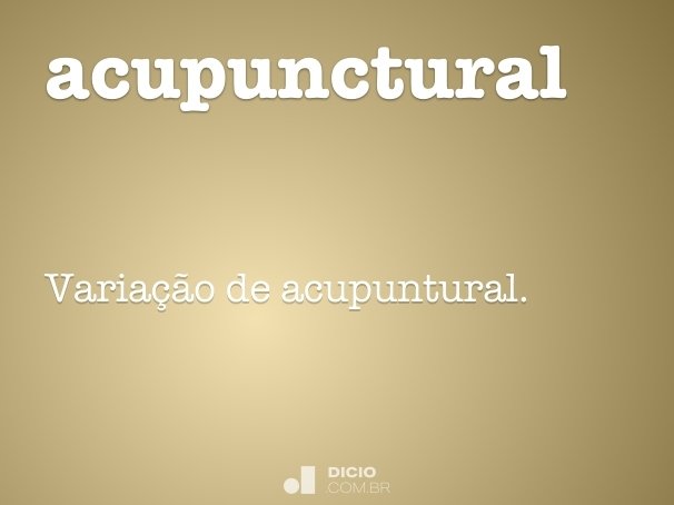 acupunctural