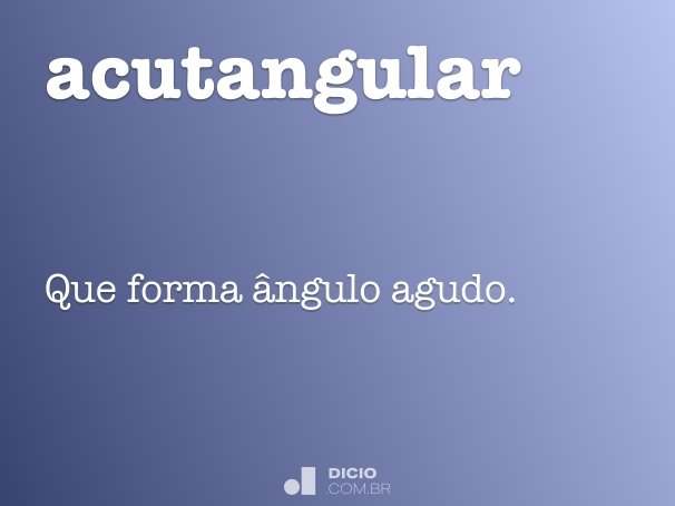 acutangular