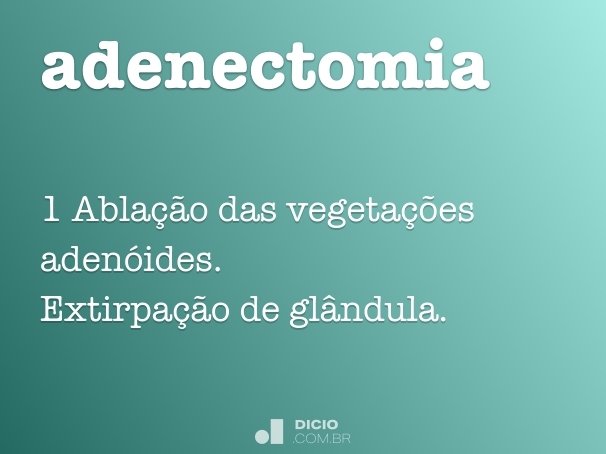 adenectomia