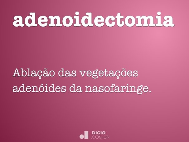 adenoidectomia