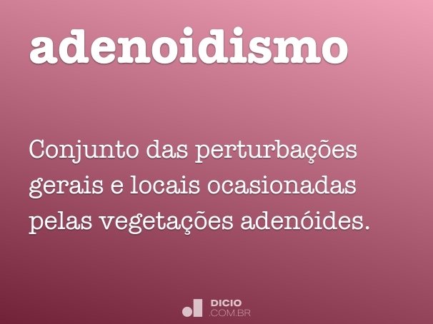adenoidismo