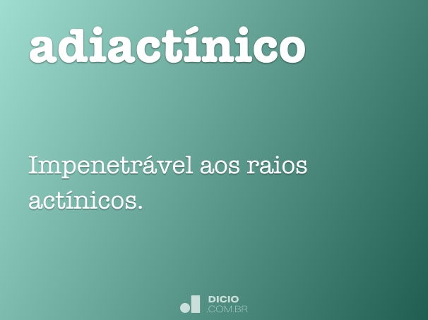 adiactínico