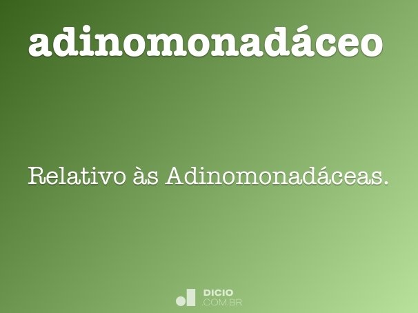 adinomonadáceo