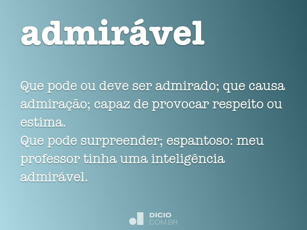 Admoestável - Dicio, Dicionário Online de Português