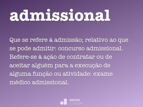 admissional
