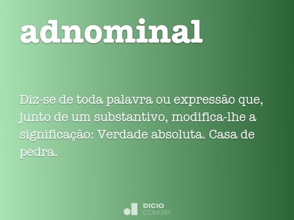 adnominal
