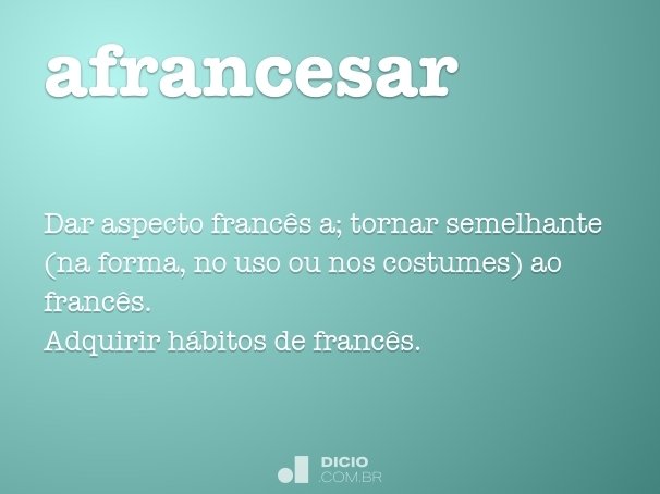 França - Dicio, Dicionário Online de Português