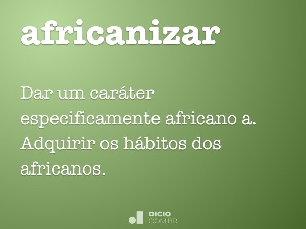 africanizar
