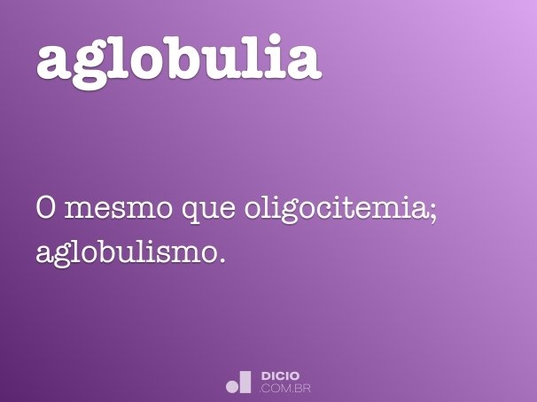 aglobulia