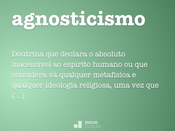 agnosticismo