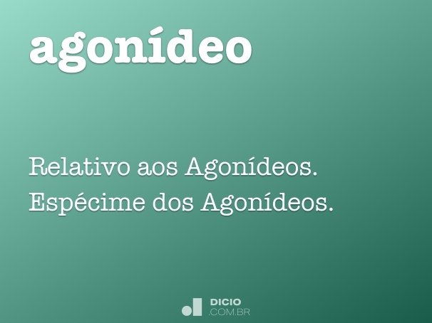 agonídeo