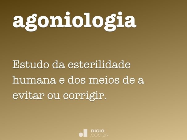 agoniologia