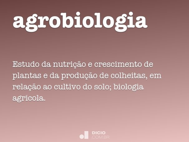 agrobiologia