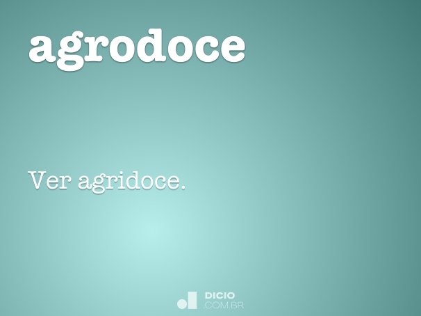 agrodoce