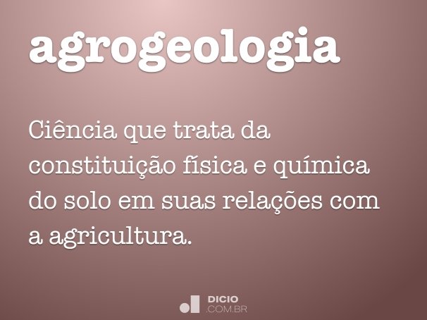 agrogeologia