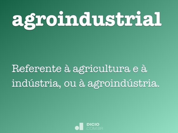 agroindustrial