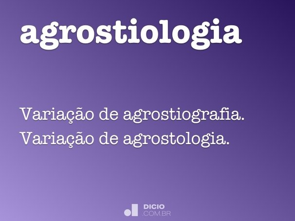 agrostiologia