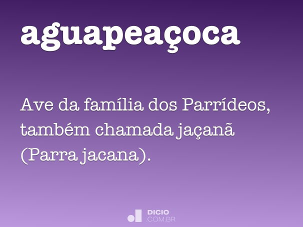 aguapeaçoca