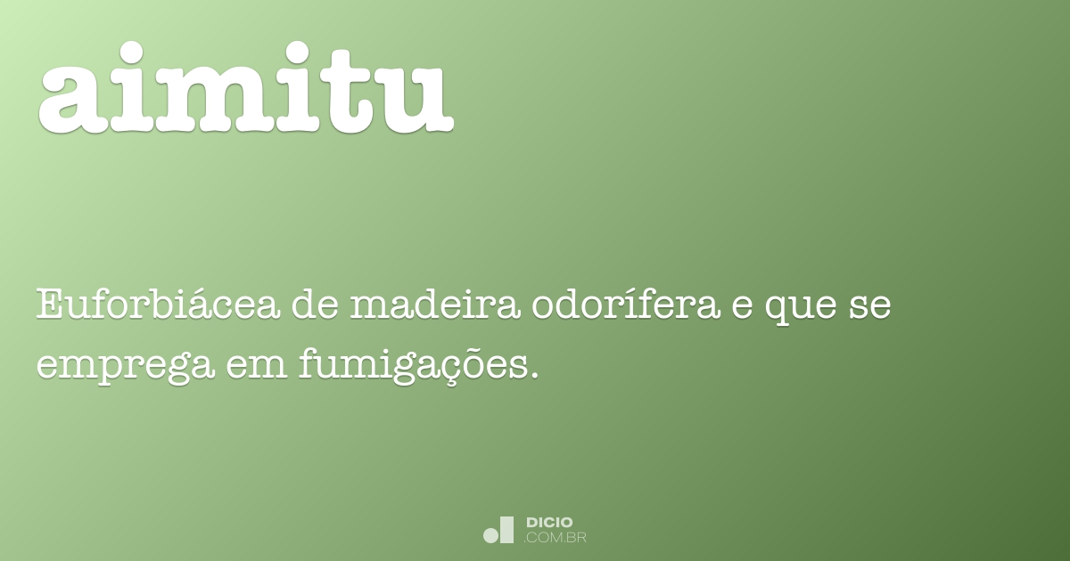 Aimitu - Dicio, Dicionário Online de Português