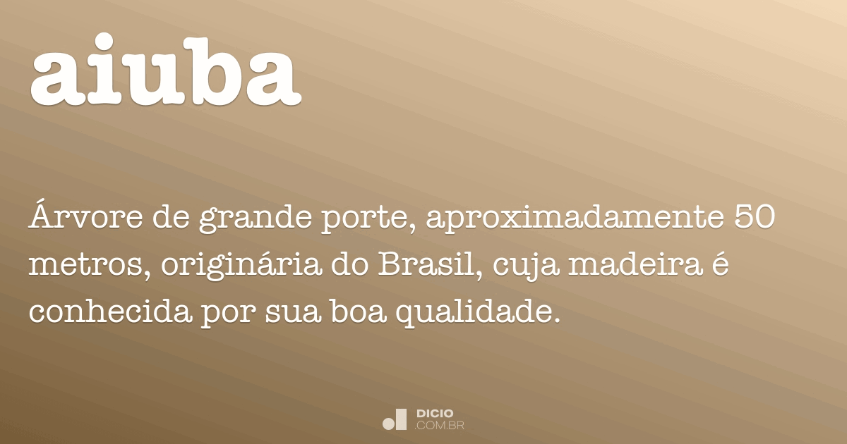 Aiuba Dicio, Dicionário Online de Português
