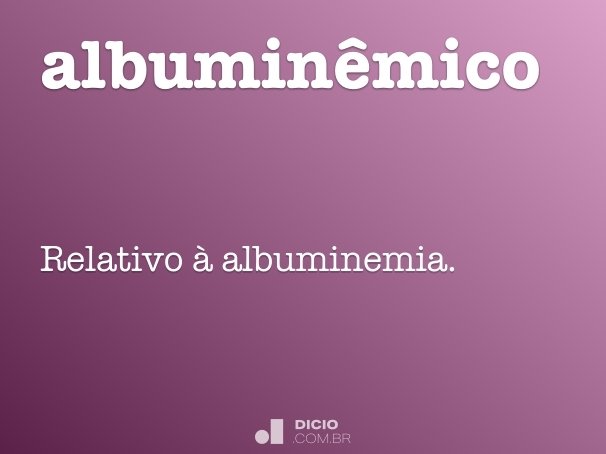 albuminêmico