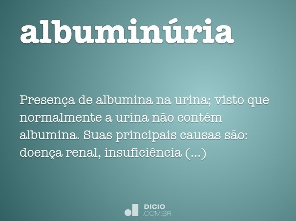 albuminúria