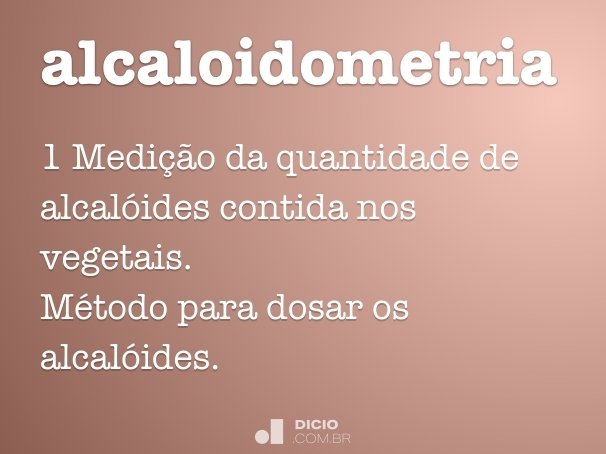 alcaloidometria