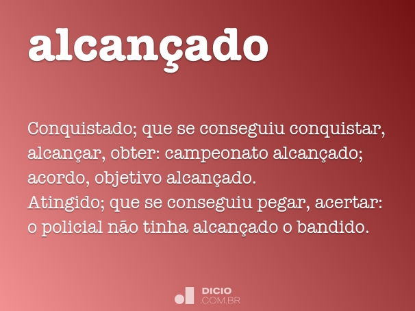 alcançado