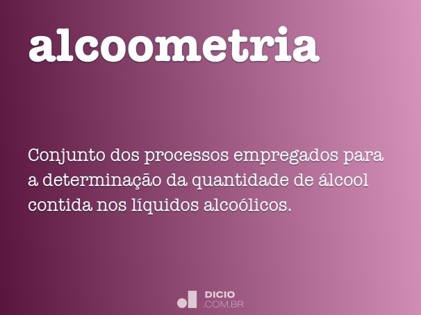 alcoometria