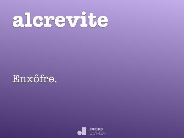 alcrevite