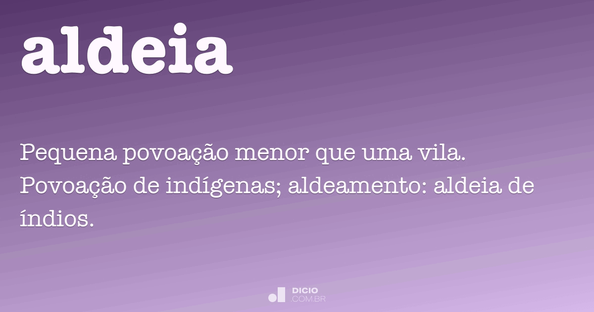 Que Características Da Aldeia Podem Ser Percebidas No Texto