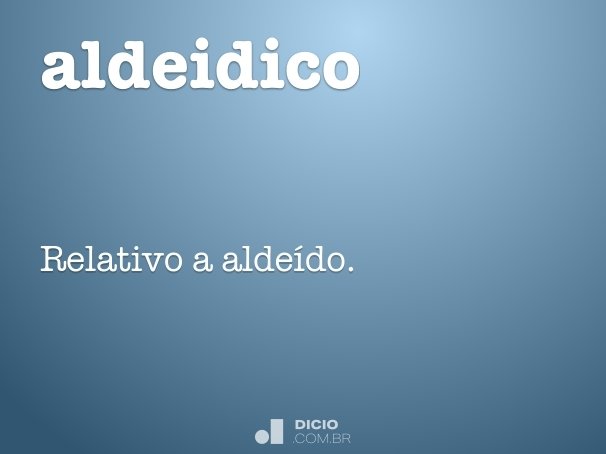 aldeidico