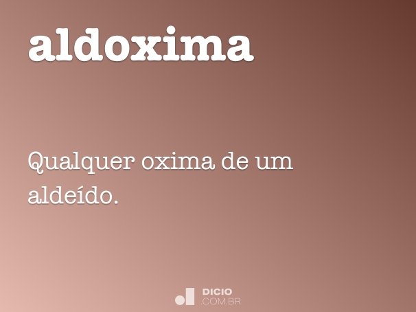aldoxima