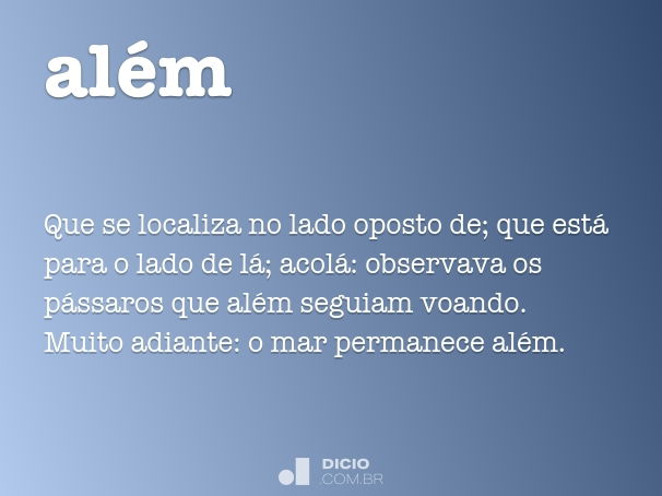 além