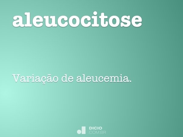aleucocitose