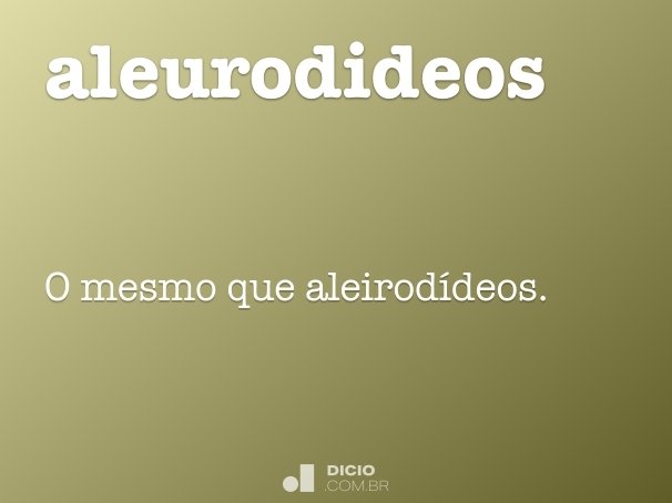 aleurodideos