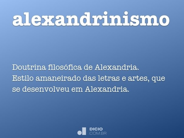 alexandrinismo