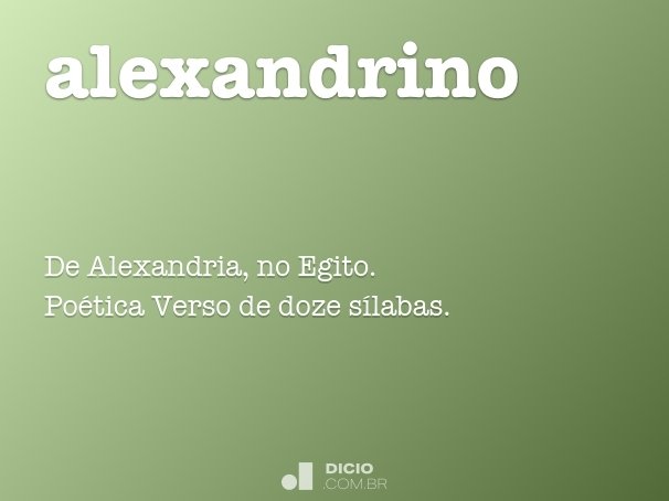 alexandrino