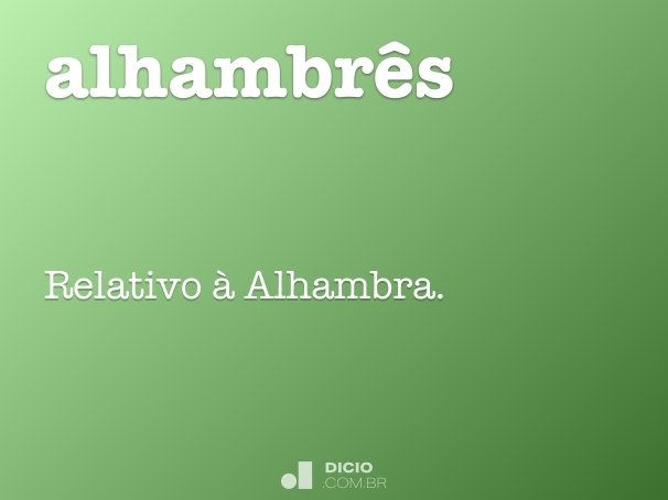alhambrês