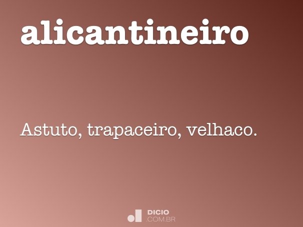 alicantineiro