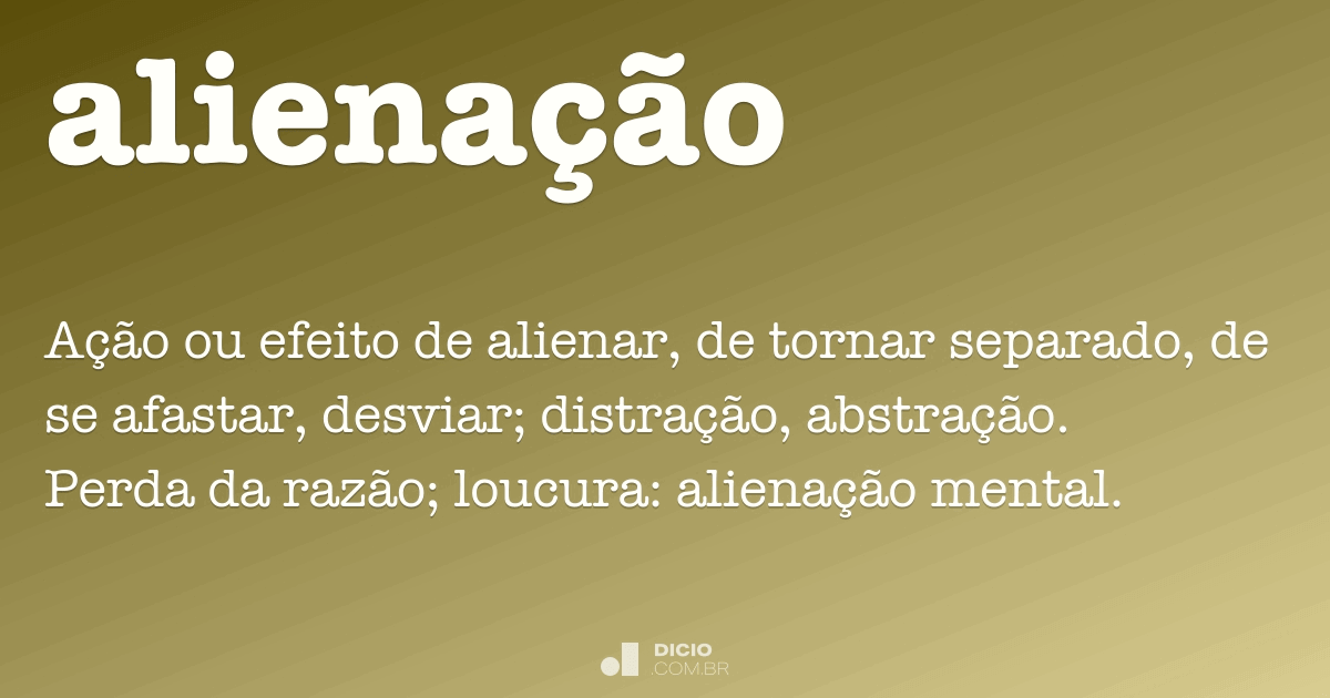 Alienação - Uma Palavra