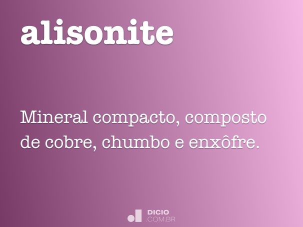 alisonite