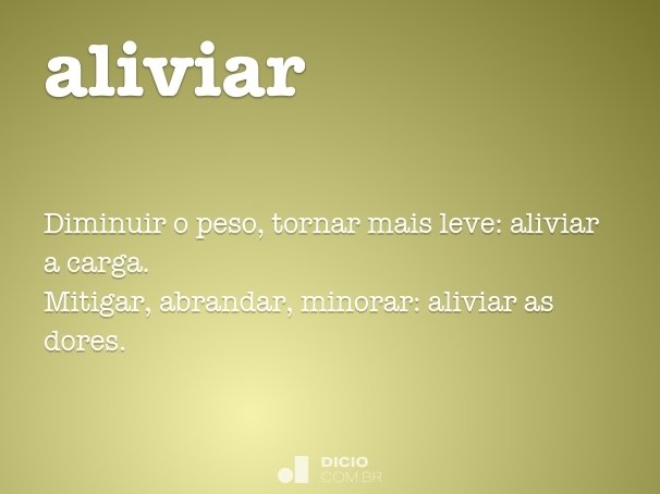 aliviar