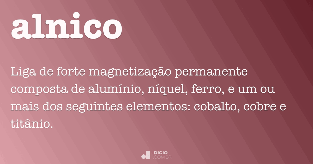 Alnico Dicio, Dicionário Online de Português