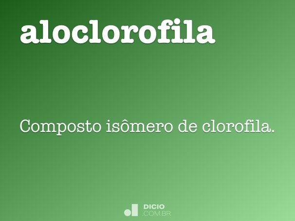 aloclorofila